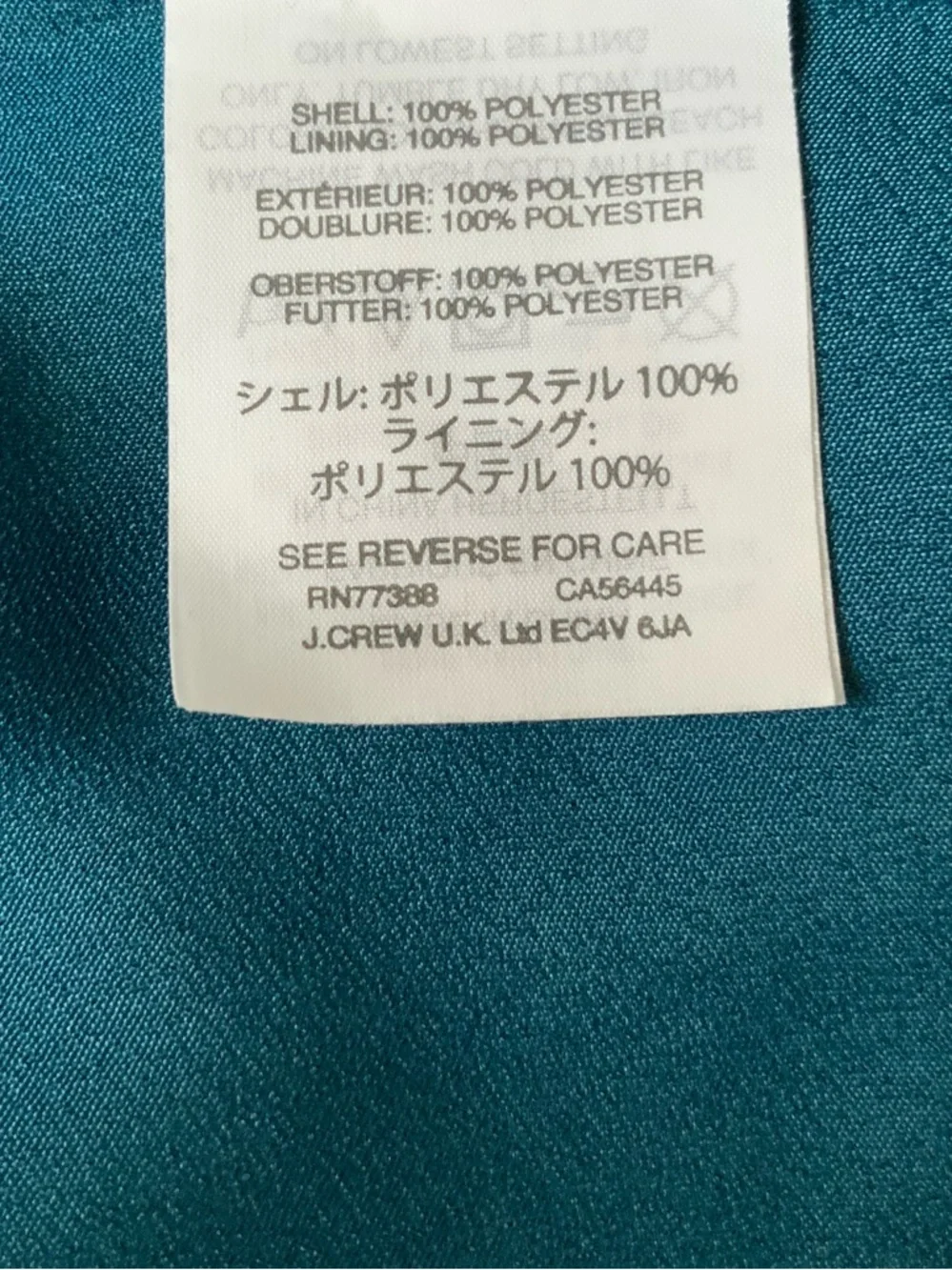 J. CREW X ABIGAIL BORG Shirt-Dress Midi Black Floral Teal Pink Blooms Size 4 - Picture 5 of 8